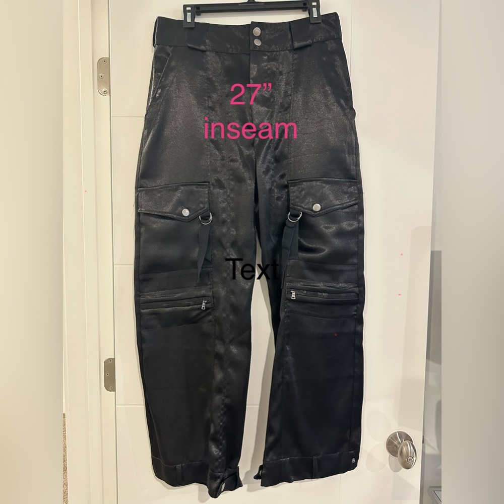 Free People satin cargo pants